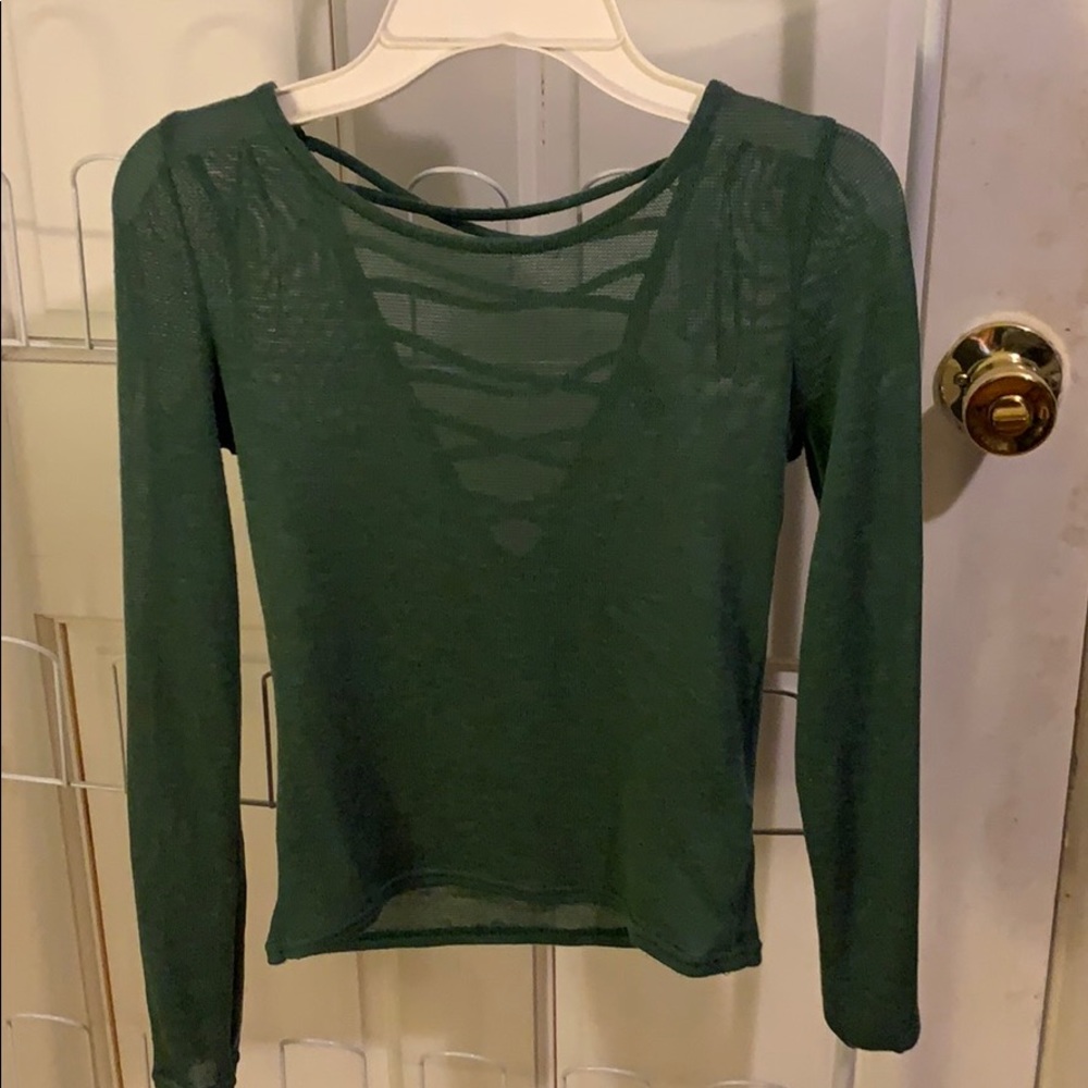 Sheer Long Sleeve Sweater